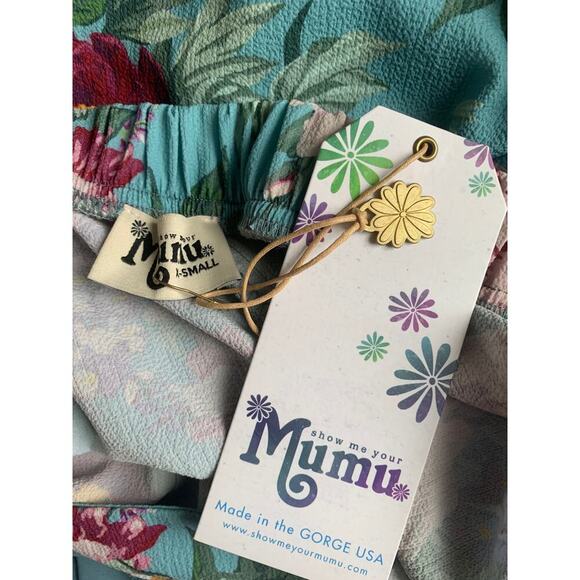 Show Me Your Mumu Martine Shorts in Multicolor Size XS Floral Print Textured - Picture 3 of 4